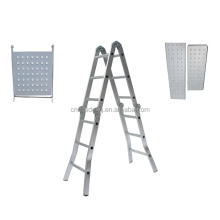 15.5ft Platform Multi-Purpose Aluminium Ladder with 2 Plates and work shelf